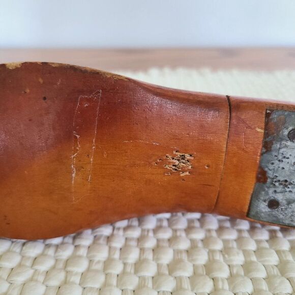 Vintage Child's 1954 Wooden Shoe Form 11.5B Junior Shoemaker Mold USMC Primitive - Picture 13 of 15